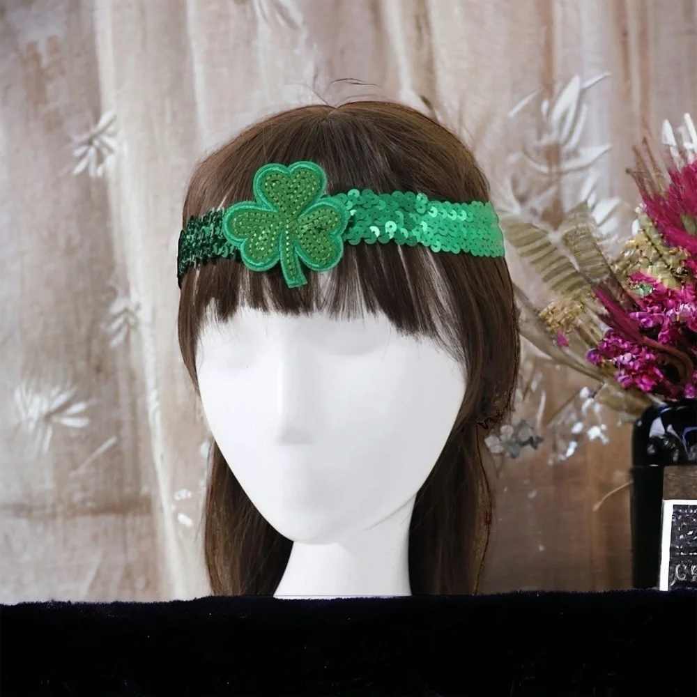 Shamrock Sparkle Headband: Get Your Irish On! Brand New🍀✨ St. Patrick’s Day Fun!